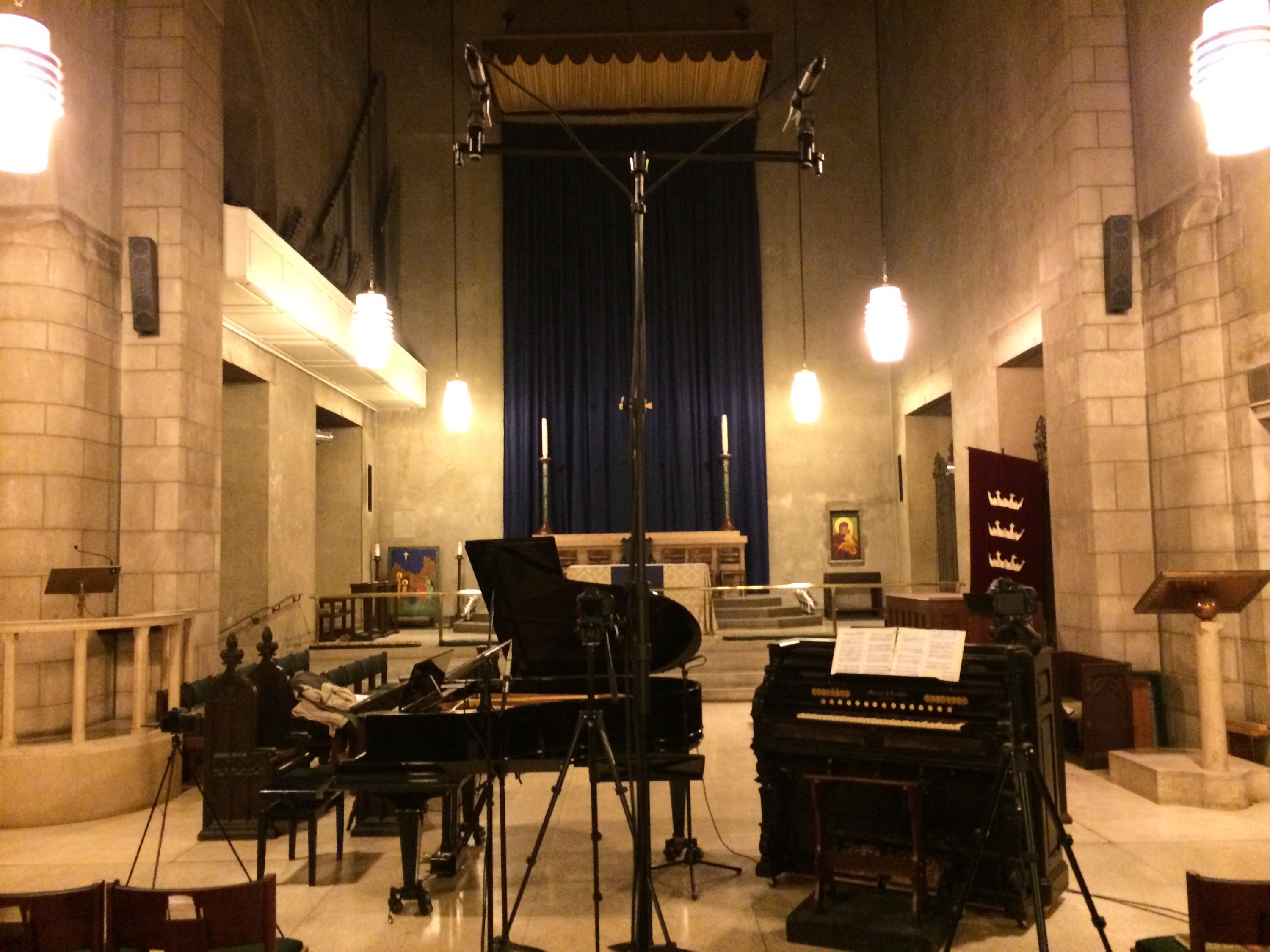 Recording Melodeon at Church of the Epiphany, NYC
