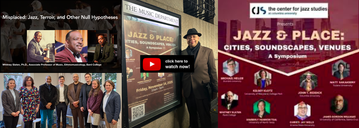 Slaten Presents “Misplaced: Jazz, Terroir, and Other Null Hypotheses” at Columbia